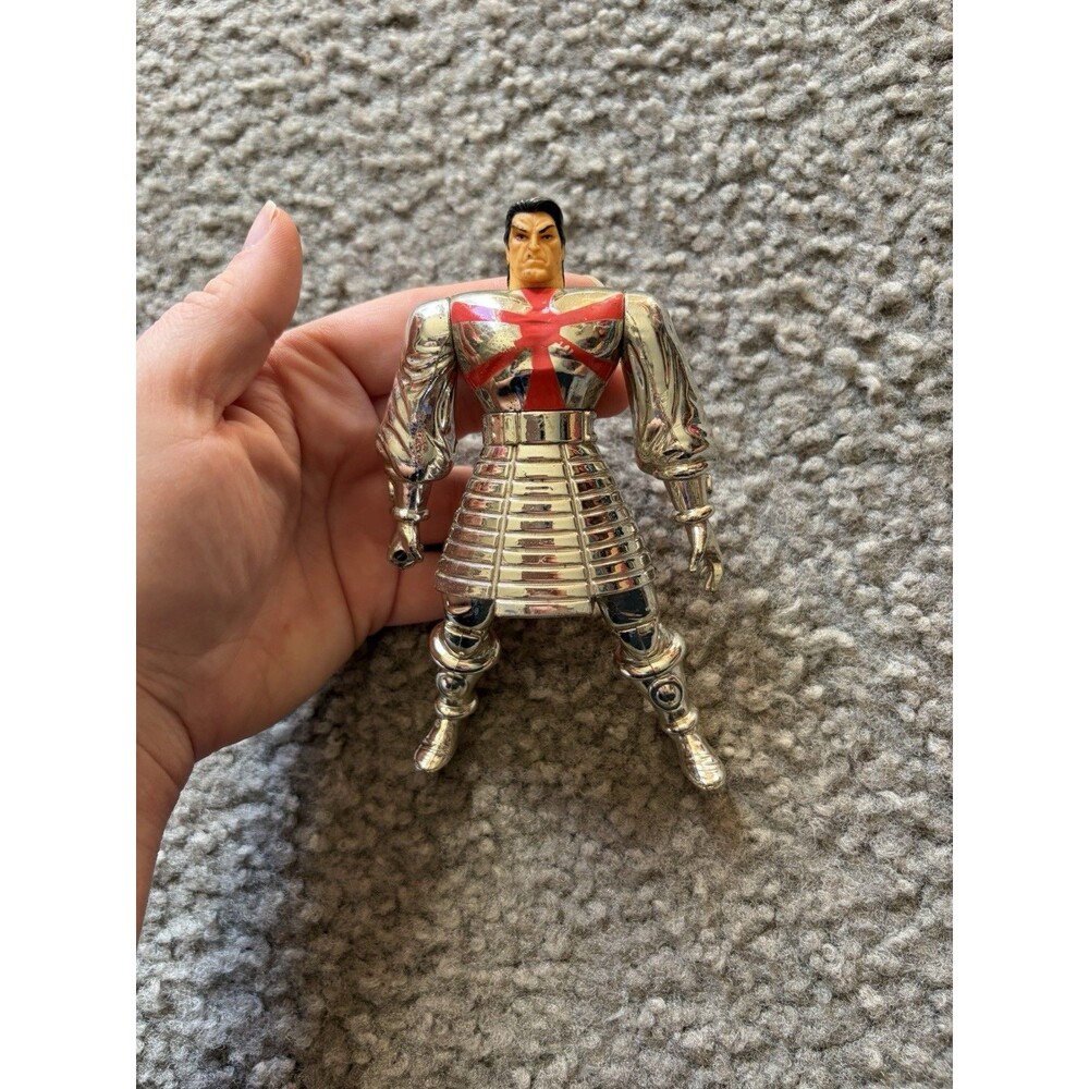 Vintage 1994 X-Men Metallic Silver Samurai Action Figure 5" Toy Biz